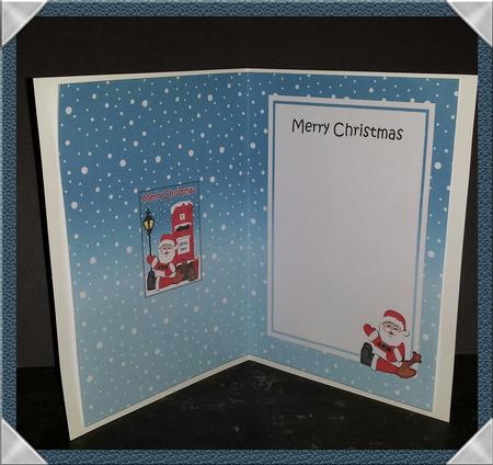 Christmas Santa Postbox 5x7 Matching Insert by Keryl Horwath