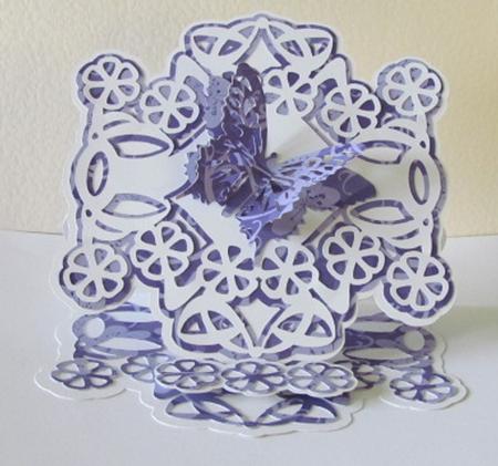 Fancy Easel Card with Butterfly by Kevin Boulton
