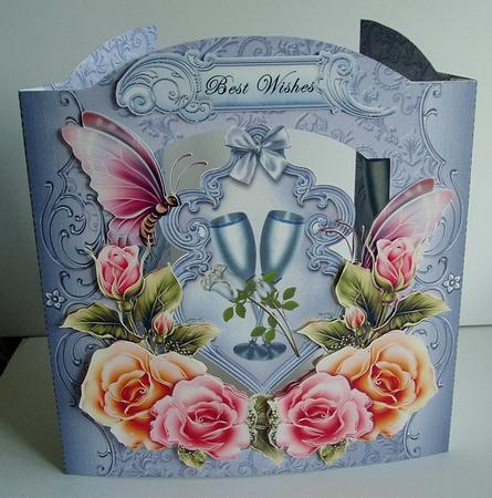 Blue Hue's Print & Cut Back To Front Card by Kevin Boulton