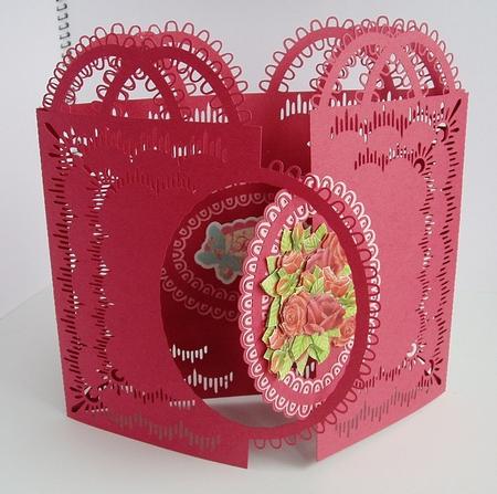 Scalloped Oval Overlap Door Card by Kevin Boulton