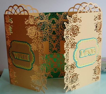 Roses Cut Out Door Card by Kevin Boulton