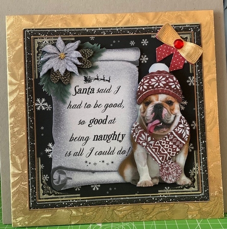 Doggy Christmas Bumper Card Kit by kim chappell