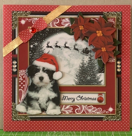 Doggy Christmas Bumper Card Kit by kim chappell