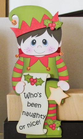 3D on the Shelf Card Kit - Christmas Little Elf by kim chappell