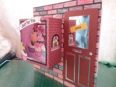 3D Shadow Box Card Mini Kit  -  Cupcake Heaven Cake Shop by kim chappell