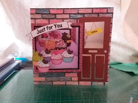 3D Shadow Box Card Mini Kit  -  Cupcake Heaven Cake Shop by kim chappell