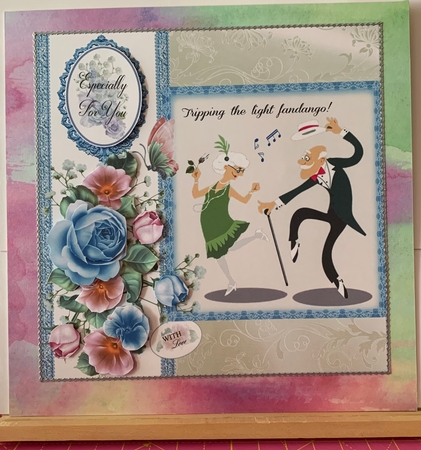 4 Humourous Card Fronts With Decoupage by kim chappell