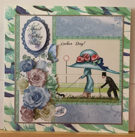 4 Humourous Card Fronts With Decoupage by kim chappell