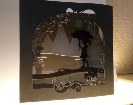 A walk in the Rain Shadow box card by kim judd