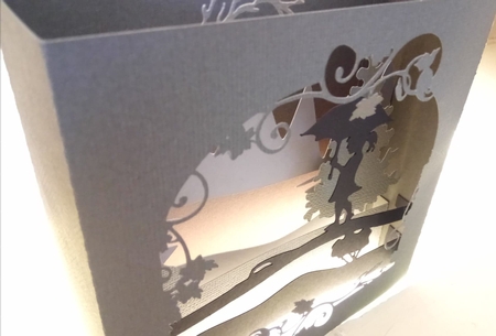 A walk in the Rain Shadow box card by kim judd