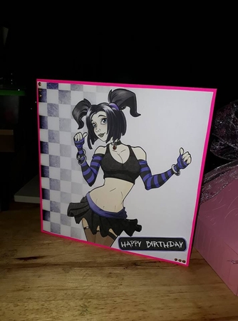 Goth Dudess 8x8 Quick Card by Kim Norcross