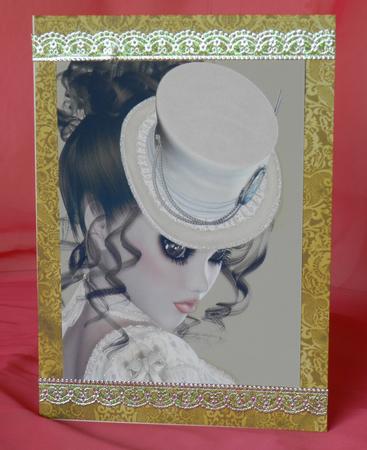 Elegant in Cream Easel Card by Kim Plasket-Sweeney