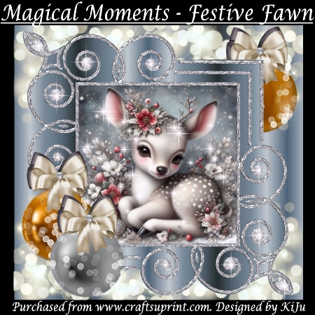 Whimsical Christmas Reindeer  by KiJu KiJu