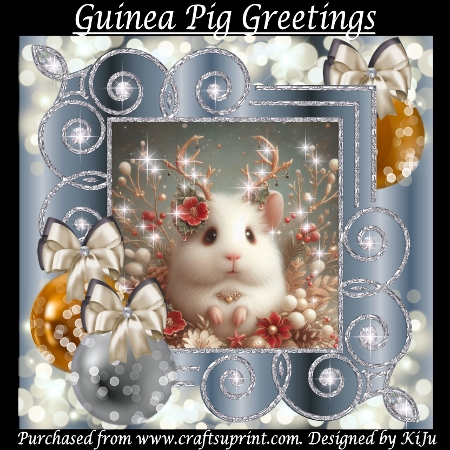 Christmas Antler Guinepig by KiJu KiJu
