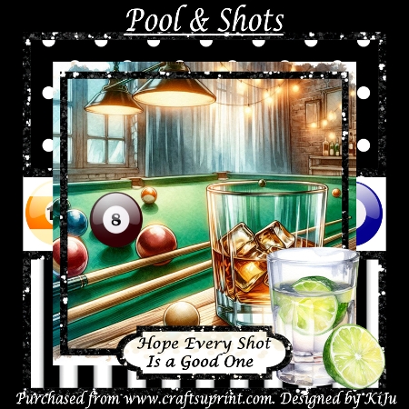 x4 Whisky & Snooker - Illustrations for Cardmakers & Designers   by KiJu KiJu