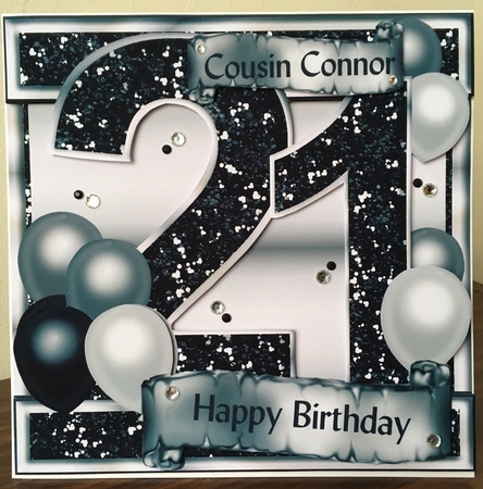 Special Birthday Ages - 21 - Black & Silver by KiJu KiJu