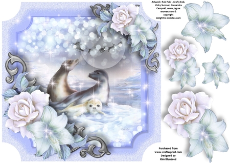 Frosted Edge Cut Out Corner Mat by KiJu KiJu