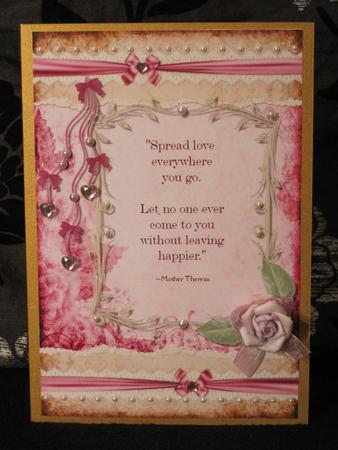 Spread Love Everywhere Card Topper by KiJu KiJu
