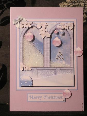 Pastel Christmas Scene Decoupage by KiJu KiJu