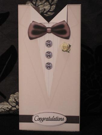 Dressed to Thrill!! Man's Quick Card with 3D Decoupage by KiJu KiJu