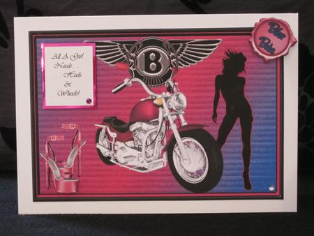 Hot Pink Biker Chick by KiJu KiJu
