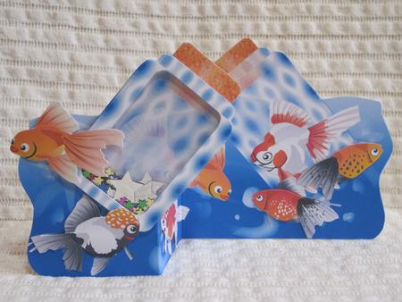 A Love Message is Swimming to You-shaped and Shaker Card by KiJu KiJu