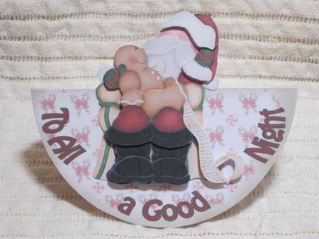 To All a Good Night No-hole Wobble Card by KiJu KiJu