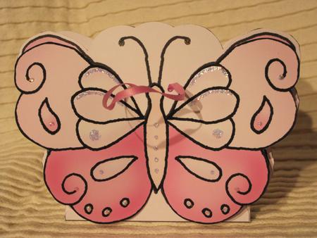 Fluttery Butterfly Shaped Treat or Favour Box Sheet 1 by KiJu KiJu