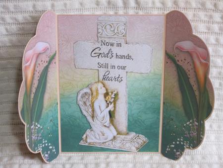 Lily's & Cross Sympathy Fold Card by KiJu KiJu