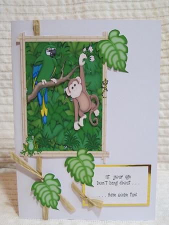 2 Monkey Jungle Toppers by KiJu KiJu