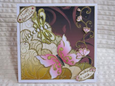 Dragonfly & Butterfly Multi Scalloped Layers Topper by KiJu KiJu