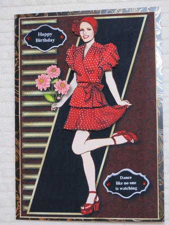 Art Deco Dancer in Red by KiJu KiJu