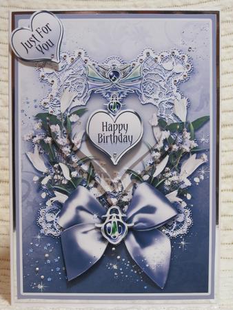Antique Blue Lace Heart Pyramage by KiJu KiJu
