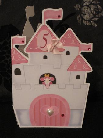 Princess Castle Shaped Card Numbers 1-9 by KiJu KiJu