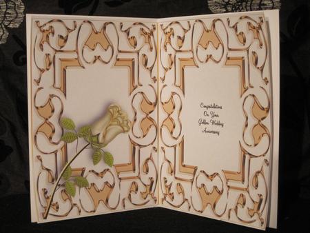 Golden Wedding Rose Insert by KiJu KiJu