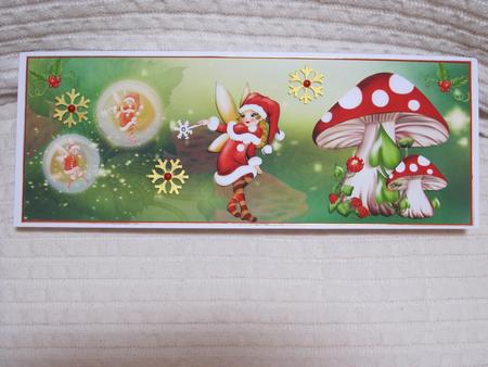 Christmas Fairy Scene Dl Size with Decoupage by KiJu KiJu