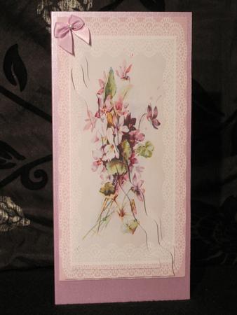 Pink Florals Lace Framed by KiJu KiJu