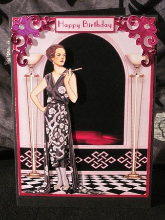 Elegant Deco Card Front and Decoupage 2 by KiJu KiJu