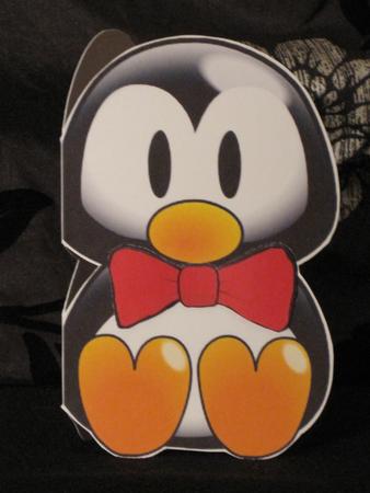 Baby Penguin Shaped Card by KiJu KiJu
