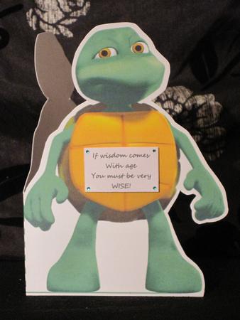 Turtle Shaped Card by KiJu KiJu