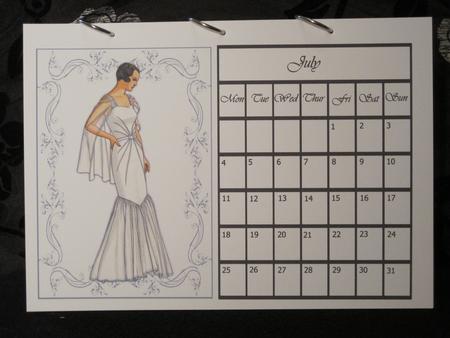 Beautiful Vintage Fashion Lady Dressed in White by KiJu KiJu