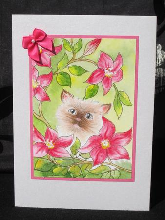 4 Cute Mixed Card Toppers from Original Watercolours by KiJu KiJu