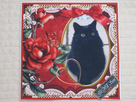Red Tea Rose Quick 2 Page Scrapbooking Kit by KiJu KiJu