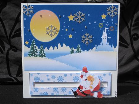 Winter Scene Background and Santa Penny Slider by KiJu KiJu