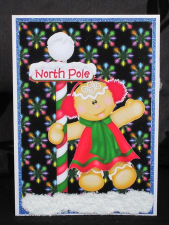 A4 Gingerbread Man in North Pole by KiJu KiJu
