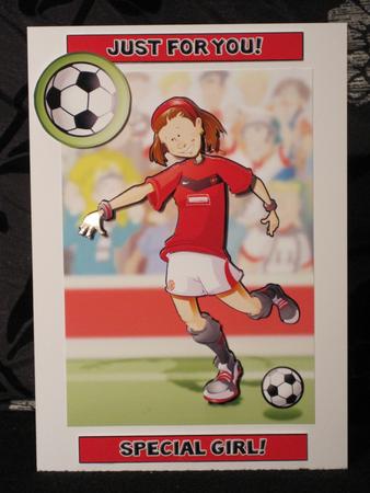Red and Black Football Girl. by KiJu KiJu