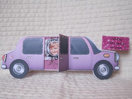 Large Dl Stretch Limo Shaped Card by KiJu KiJu