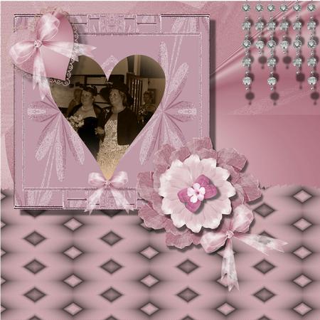 Pink Gradient Scrapbooking Kit by KiJu KiJu