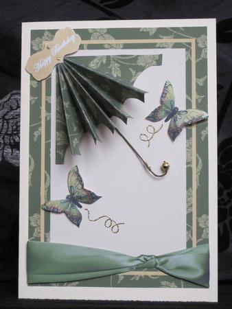 Parasol Green and Gold by KiJu KiJu