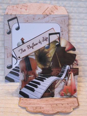 Easel Card Kit - the Rythm of Life by KiJu KiJu